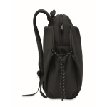 Wasserabweisender Nylon-Laptoprucksack, kompatibel mit 16 Zoll farbe schwarz achte Ansicht