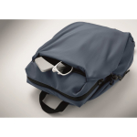 Wasserabweisender Nylon-Laptoprucksack, kompatibel mit 16 Zoll farbe mattschwarz fünftes Detailbild