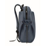 Wasserabweisender Nylon-Laptoprucksack, kompatibel mit 16 Zoll farbe mattschwarz achte Ansicht