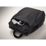 Wasserabweisender Nylon-Laptoprucksack, kompatibel mit 16 Zoll farbe marineblau fünftes Detailbild