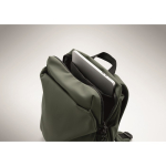 Wasserabweisender Nylon-Laptoprucksack, kompatibel mit 16 Zoll farbe dunkelgrün drittes Detailbild