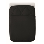 Gepolsterte Nylon-Laptoptasche mit Frontfach für 15 Zoll farbe schwarz dritte Ansicht