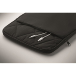 Gepolsterte Nylon-Laptoptasche mit Frontfach für 15 Zoll farbe schwarz fünftes Detailbild