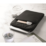 Gepolsterte Nylon-Laptoptasche mit Frontfach für 15 Zoll farbe schwarz Stimmungsbild zweite Ansicht