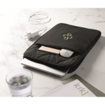 Gepolsterte Nylon-Laptoptasche mit Frontfach für 15 Zoll farbe schwarz zweite Hauptansicht