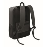 Laptop-Rucksack aus RPET 600D mit harter Front 15 Zoll farbe schwarz