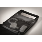 Laptop-Rucksack aus RPET 600D mit harter Front 15 Zoll farbe schwarz Detailbild