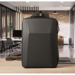 Laptop-Rucksack aus RPET 600D mit harter Front 15 Zoll farbe schwarz Stimmungsbild