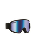 Skibrille mit verspiegelter, kratzfester Scheibe und UV400-Schutz farbe blau Ansicht mit Druckbereich