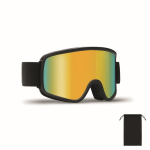 Skibrille mit verspiegelter, kratzfester Scheibe und UV400-Schutz farbe orange