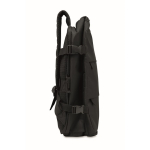 Erweiterbarer Kabinenrucksack aus RPET 600D mit mehreren Taschen 20 L farbe schwarz