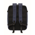 Erweiterbarer Kabinenrucksack aus RPET 600D mit mehreren Taschen 20 L farbe blau vierte Ansicht