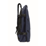 Erweiterbarer Kabinenrucksack aus RPET 600D mit mehreren Taschen 20 L farbe blau