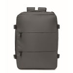 Erweiterbarer Kabinenrucksack aus RPET 600D mit mehreren Taschen 20 L farbe dunkelgrau