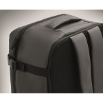 Erweiterbarer Kabinenrucksack aus RPET 600D mit mehreren Taschen 20 L farbe dunkelgrau sechstes Detailbild