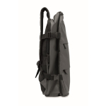 Erweiterbarer Kabinenrucksack aus RPET 600D mit mehreren Taschen 20 L farbe dunkelgrau