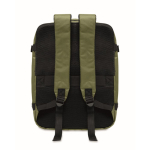 Erweiterbarer Kabinenrucksack aus RPET 600D mit mehreren Taschen 20 L farbe militärgrün vierte Ansicht