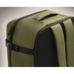 Erweiterbarer Kabinenrucksack aus RPET 600D mit mehreren Taschen 20 L farbe militärgrün sechstes Detailbild
