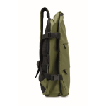 Erweiterbarer Kabinenrucksack aus RPET 600D mit mehreren Taschen 20 L farbe militärgrün