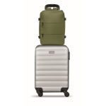 Erweiterbarer Kabinenrucksack aus RPET 600D mit mehreren Taschen 20 L farbe militärgrün