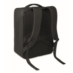 Reiserucksack aus RPET 600D mit Vakuumbeutel und Pumpe inklusive 18 L farbe schwarz zweite Ansicht