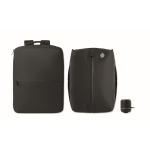 Reiserucksack aus RPET 600D mit Vakuumbeutel und Pumpe inklusive 18 L farbe schwarz dritte Ansicht