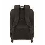 Reiserucksack aus RPET 600D mit Vakuumbeutel und Pumpe inklusive 18 L farbe schwarz vierte Ansicht