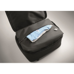 Reiserucksack aus RPET 600D mit Vakuumbeutel und Pumpe inklusive 18 L farbe schwarz Detailbild