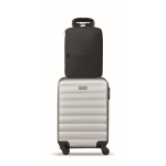 Reiserucksack aus RPET 600D mit Vakuumbeutel und Pumpe inklusive 18 L farbe schwarz
