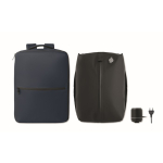 Reiserucksack aus RPET 600D mit Vakuumbeutel und Pumpe inklusive 18 L farbe marineblau dritte Ansicht