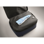 Reiserucksack aus RPET 600D mit Vakuumbeutel und Pumpe inklusive 18 L farbe marineblau Detailbild