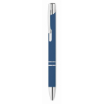 A5-Notizbuch-Set aus PU mit blauem Kugelschreiber und linierten Seiten farbe blau dritte Ansicht