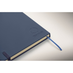 A5-Notizbuch-Set aus PU mit blauem Kugelschreiber und linierten Seiten farbe blau viertes Detailbild