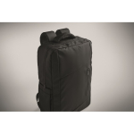RPET-Rucksack mit PU-Beschichtung für Laptops bis 15 Zoll farbe schwarz fünftes Detailbild