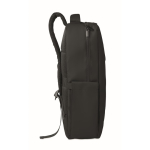 RPET-Rucksack mit PU-Beschichtung für Laptops bis 15 Zoll farbe schwarz