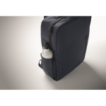 RPET-Rucksack mit PU-Beschichtung für Laptops bis 15 Zoll farbe blau achtes Detailbild