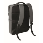 RPET-Rucksack mit PU-Beschichtung für Laptops bis 15 Zoll farbe dunkelgrau zweite Ansicht
