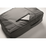 RPET-Rucksack mit PU-Beschichtung für Laptops bis 15 Zoll farbe dunkelgrau Detailbild