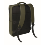 RPET-Rucksack mit PU-Beschichtung für Laptops bis 15 Zoll farbe militärgrün zweite Ansicht