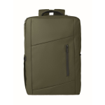 RPET-Rucksack mit PU-Beschichtung für Laptops bis 15 Zoll farbe militärgrün dritte Ansicht