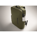 RPET-Rucksack mit PU-Beschichtung für Laptops bis 15 Zoll farbe militärgrün Detailbild