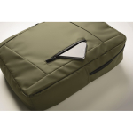 RPET-Rucksack mit PU-Beschichtung für Laptops bis 15 Zoll farbe militärgrün Detailbild
