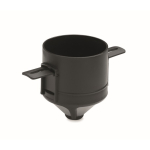 Thermobecher aus Edelstahl mit wiederverwendbarem Kaffeefilter 450 ml farbe schwarz