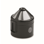 Thermobecher aus Edelstahl mit wiederverwendbarem Kaffeefilter 450 ml farbe schwarz Hauptansicht