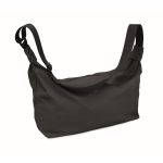 Urbaner Umhängetasche aus wasserabweisendem Nylon mit verstellbarem Gurt farbe schwarz