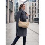 Urbaner Umhängetasche aus wasserabweisendem Nylon mit verstellbarem Gurt farbe khaki Stimmungsbild
