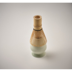 Matcha-Set mit 5 Teilen aus Keramik und Bambus in Geschenkbox farbe mintgrün sechstes Detailbild