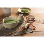 Matcha-Set mit 5 Teilen aus Keramik und Bambus in Geschenkbox farbe mintgrün Stimmungsbild