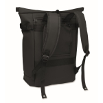 PU-Rucksack mit Fach für 15-Zoll-Laptop und Fahrradriemen, 20 L farbe schwarz zweite Ansicht