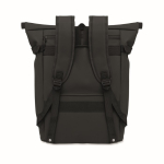 PU-Rucksack mit Fach für 15-Zoll-Laptop und Fahrradriemen, 20 L farbe schwarz vierte Ansicht